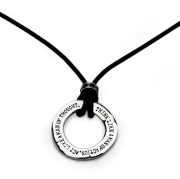 【送料無料】Dr MONROE(ドクターモンロー) メッセージレザーペンダント FC-248-SV