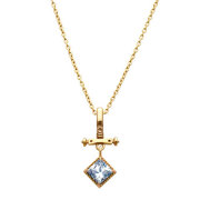 【送料無料】Dr MONROE(ドクターモンロー) k18ゴールドカラーストーンペンダント　FC-266-K18