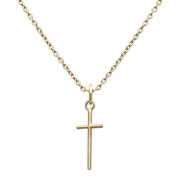 10金ゴールドのクロスネックレス