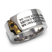 【送料無料】Dr MONROE(ドクターモンロー) メッセージスカルリング FC-114KSE-SV