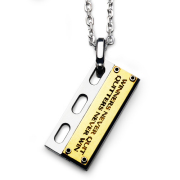 【送料無料】Dr MONROE(ドクターモンロー) メッセージプレートペンダント FC-93KTE-SV