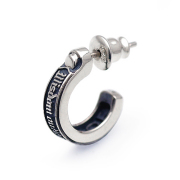 Dr MONROE(ドクターモンロー)  メッセージフープピアス PE-35-SV