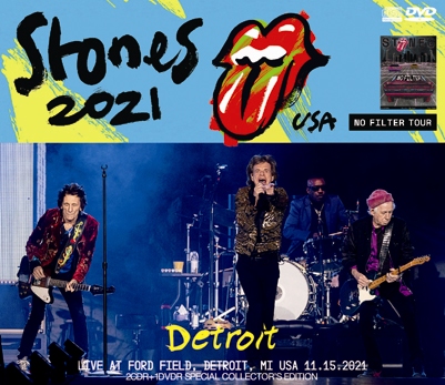 THE ROLLING STONES - DETROIT - NO FILTER US TOUR 2021(2CDR+1DVDR 