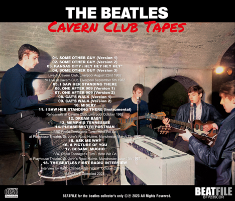 THE BEATLES - CAVERN CLUB TAPES (1CDR) DRAGONFLY