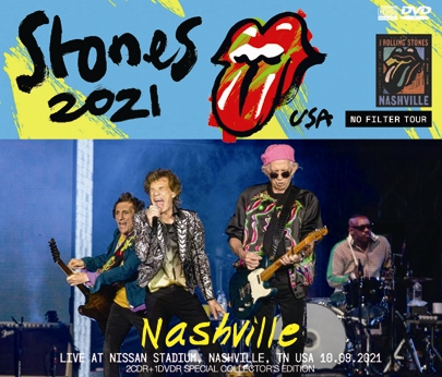 THE ROLLING STONES - LIVE AT NISSAN STADIUM, NASHVILLE, TENNESSEE =NO FILTER US TOUR 2021 (2CDR+1DVDR)