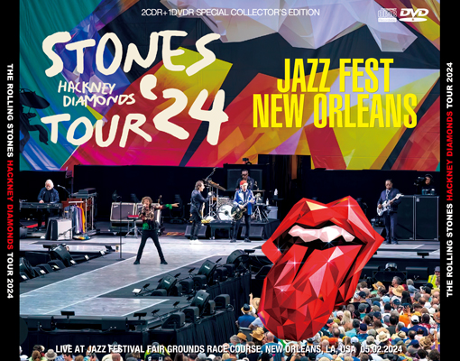 ROLLING STONES - JAZZ FEST NEW ORLEANS: HACKNEY DIAMONDS TOUR 2024 (2CDR+1DVDR)