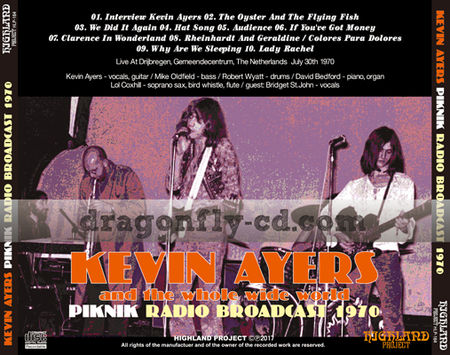KEVIN AYERS - PIKNIK: RARE AND UNRELEASED DRAGONFLY