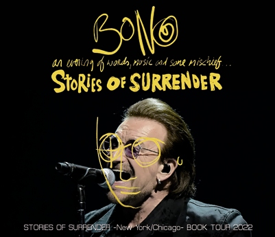 BONO - STORIES OF SURRENDER -New York /Chicago- BOOK TOUR 2022 (4CDR)