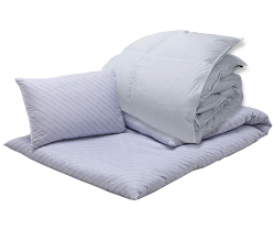 和敷用羽毛布団わた枕布団セット　ダブル