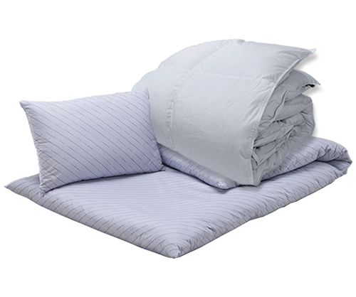 和敷用羽毛布団わた枕布団セット　ダブル