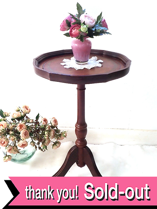 １９３０年代：革張りの天板♪優雅なオールドオークのコーヒーテーブル