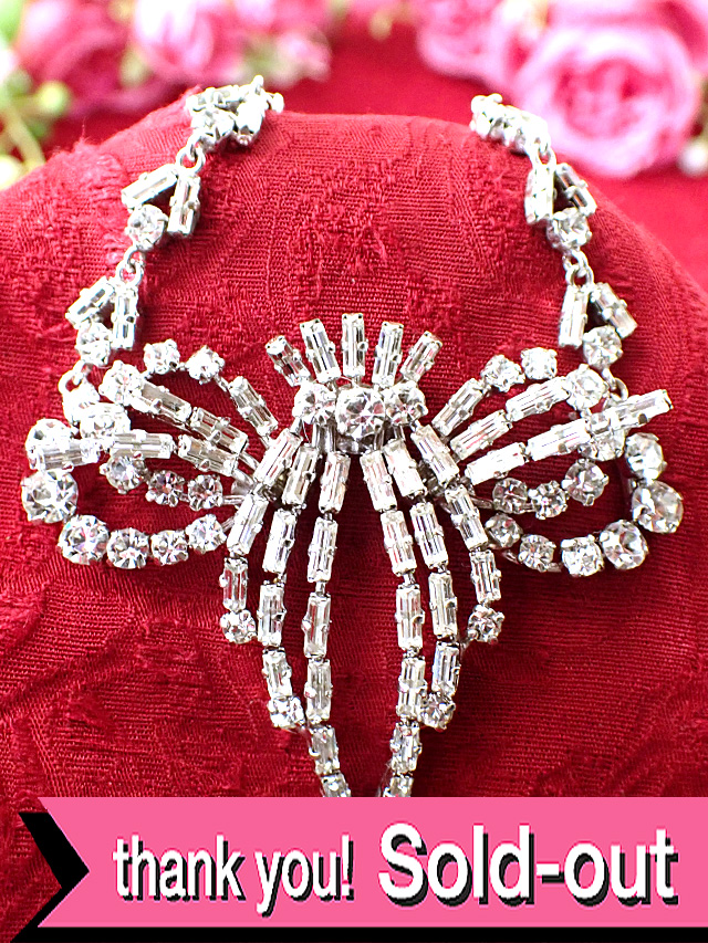 ＜Marks&Spencer＞チェーン全体がキュービックジルコニア♪まばゆいばかりの輝きのマークス＆スペンサーのネックレス