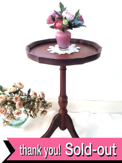 １９３０年代：革張りの天板♪優雅なオールドオークのコーヒーテーブル