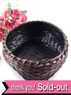 １９３０年代：素朴な空気があたたかい♪とてもカントリーな英国アンティークのバンブーバスケット