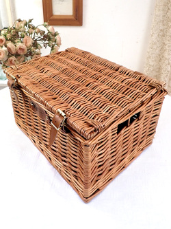 ＜REGENCY HAMPERS＞レア「COTSWOLD LUXURY」♪全長３７cm特大サイズ♪四角いフォルムのとても大きなピクニックバスケット