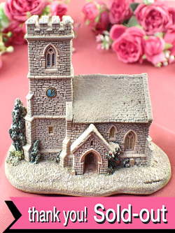 ＜Lilliput Lane＞「ST JOSEPH'S CHURCH」♪歴史あるカトリック教会の大きな雪のコテージフィギュア