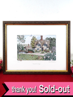 ＜Lillput Lane＞石版画（リトグラフ）の貴重な原画♪英国カントリーサイドの額