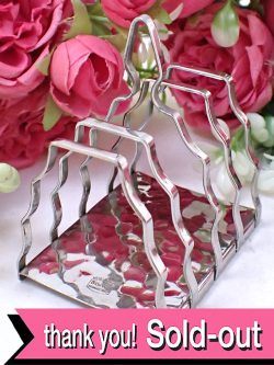 ＜英国銀器：美品＞１９３０年代：優雅な銀細工♪シルバープレートの英国アンティークのトーストラック