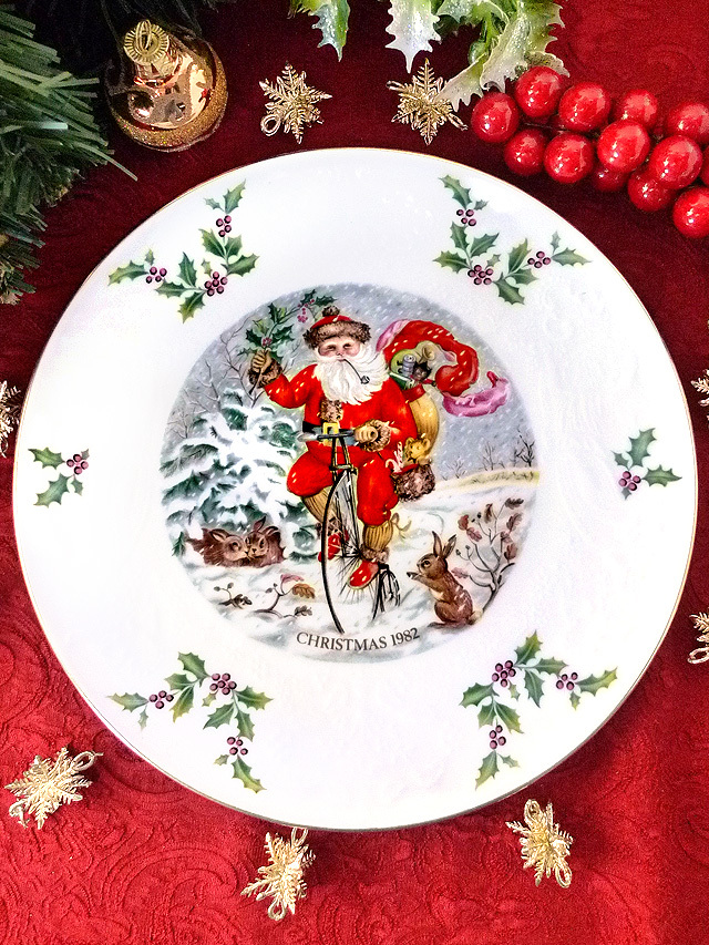 アンティーククリスマス絵皿 アンティーククリスマス絵皿