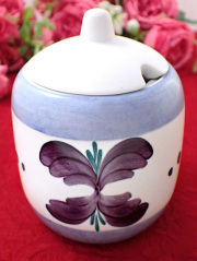 ＜英国ハンドペイント：Radford＞英国アントリーサイドの野の花たち♪素朴な味わいが懐かしいとても大きなシュガーボウル