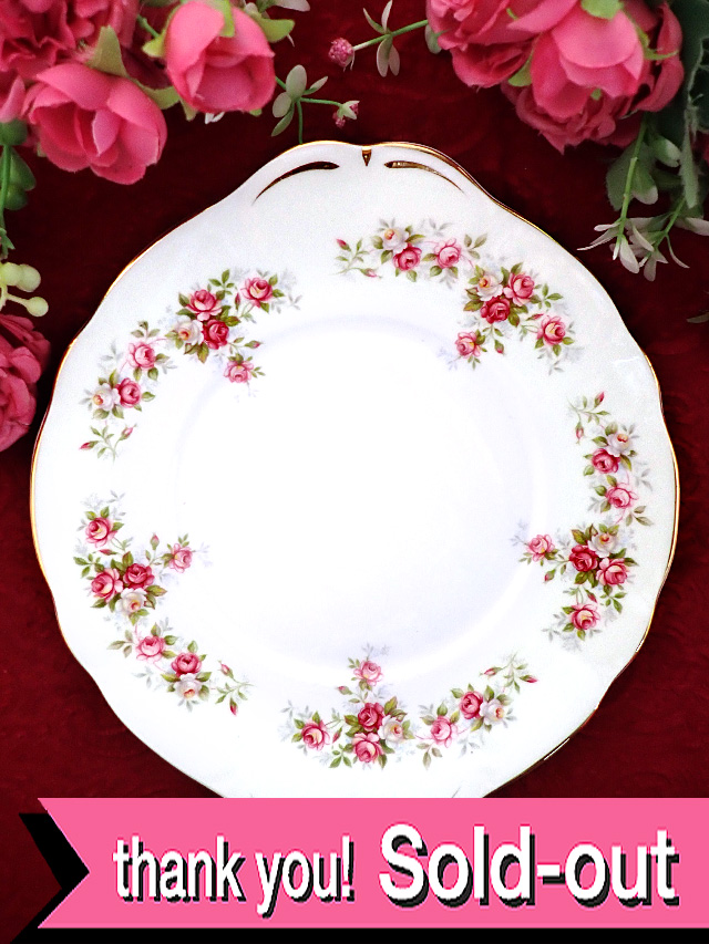 ＜DUCHESS＞「June Bouquet」イングリッシュガーデンのバラたち♪金彩も輝くロマンチックなサンドイッチプレート