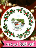 ＜Royal Grafton＞「TWELVE DAYS OF CHRISTMAS：Four Callimg Birds」１９７９年：4羽の鳴いている野鳥さんのクリスマス・プレート