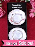 ＜英国銀器＞「Grenadier Slversmiths」♪優雅な銀細工が美しいシルバープレートのスモールカップ「お箱付」
