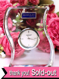 ★３５％OFF★＜３０日間保証：WATERFORD＞「MARQUIS」ウォーターフォードの高級シリーズのマーカス♪水晶細工のようなクリスタルガラスが美しい置き時計「お箱付」：通常価格12800円→