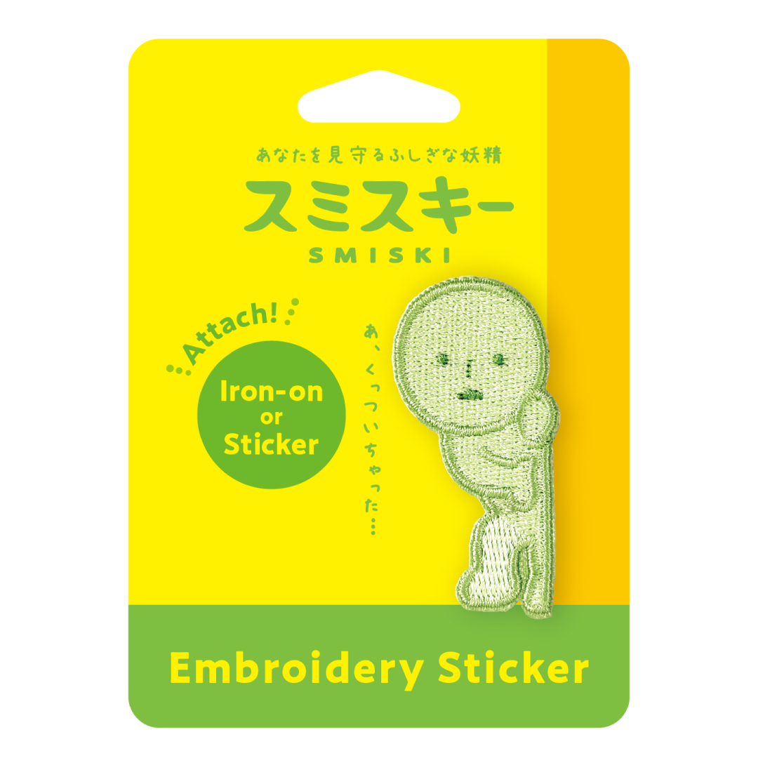 SMISKI Embroidery Sticker スミスキー エンブロイダリーステッカー ノゾキスキー【ネコポス可】