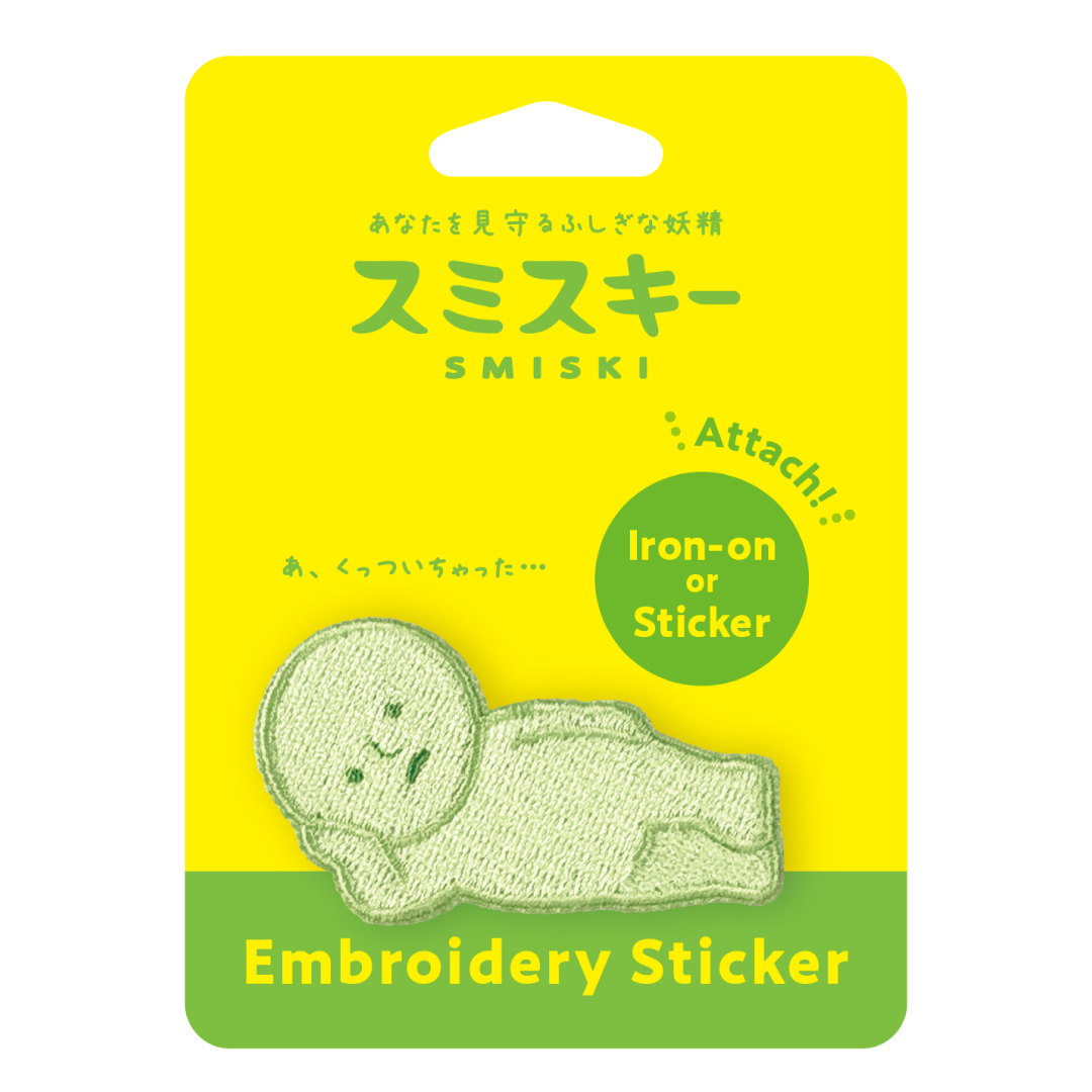 SMISKI Embroidery Sticker スミスキー エンブロイダリーステッカー ゴロネスキー【ネコポス可】