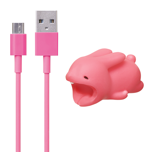 Cable Bite専用 Microusbケーブル For Android 1m ピンク ウサギセット ドリームズ公式オンラインショップ Dreams Official Online Shop