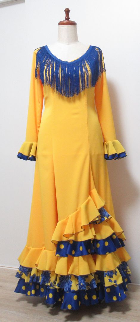 ★2025年オーダー例★１１★　コチーボ黄色無地ワンピース