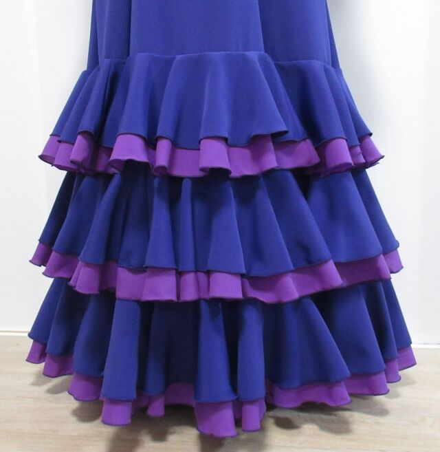 フラメンコ衣装 2024オーダー例 K青紫