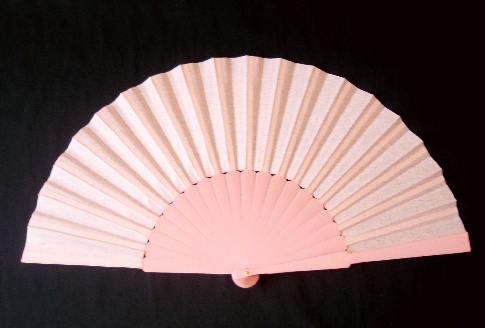 アバニコ・無地・片面張り・大（31.5ｃｍ）・薄ピンク・黄色