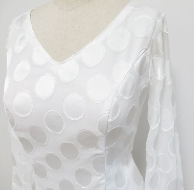 フラメンコ衣装 ブラウス 黒 無地 水玉