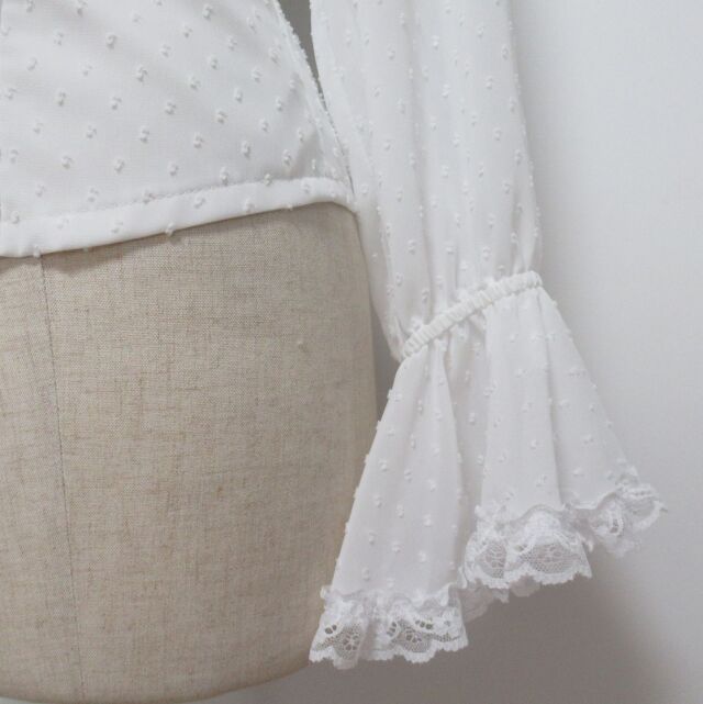 フラメンコ衣装　ブラウス フラメンコ カシュクールブラウス レッド F(M)サイズ 2480rdf : emika