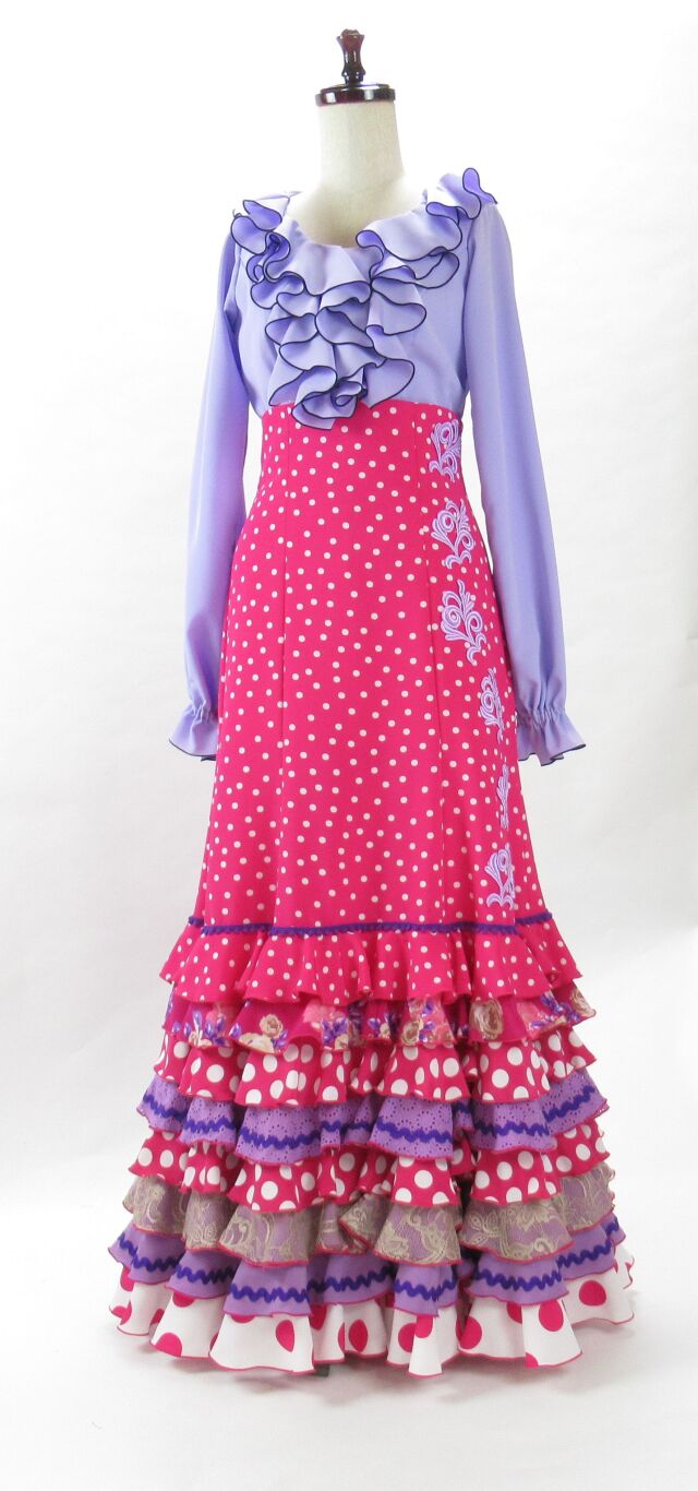 2023年作品集★K★　ハイウエスト切替ワンピース　抹茶色＆ペイズリー柄