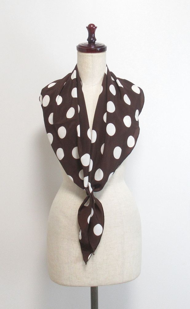 ピキージョ・PI-26・こげ茶×白水玉