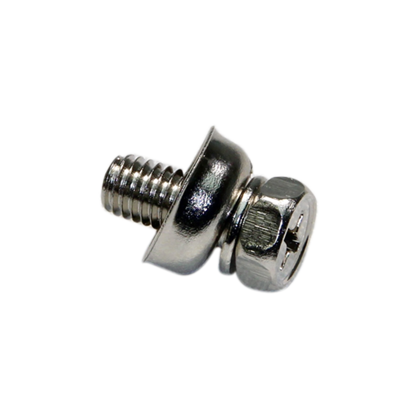 マウンティングスクリュー 4mm x 9mm（メタルシェル用・ニッケルメッキ)