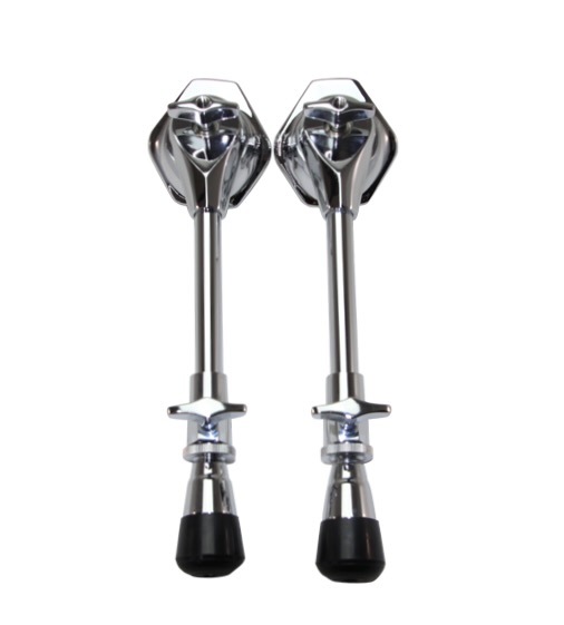 バスドラムスパー（クロームメッキ）２本セット（左右）SPUR-LNGcr