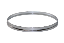 ダブルフランジフープ (クロームメッキ）13" Batter/Resonant Side