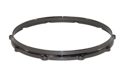 ダイカストフープ (ブラックニッケルメッキ) 14" x 8 Batter/Resonant Side