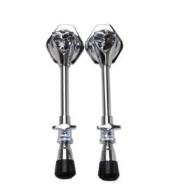 バスドラムスパー（クロームメッキ）２本セット（左右）SPUR-LNGcr