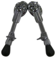 バスドラムスパー（クローム）２本セット（左右） SPUR-BDS007cr