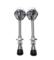 バスドラムスパー（クロームメッキ）２本セット（左右）SPUR-LNGcr