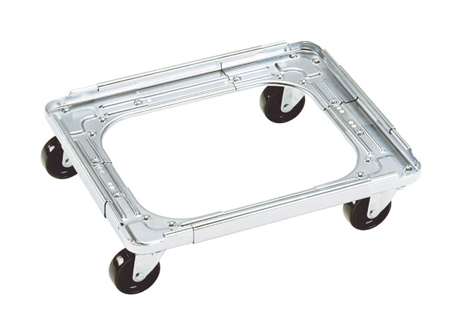 スチールフリーサイズドーリー台車・キャリーメイトＮＯ－１０1【310～410)(310～410)【エヌケーキャリーキャスター製】