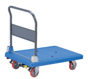 プラ折畳ハンドル台車ＰＲBL300(大)【エヌケーキャリーキャスター製】