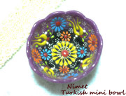 ニメットさんのトルコボウル　小　パープル