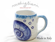 140402Modigliani モディリアーニイタリア製陶器MEDITERRANEOさかなマグカップMD11385