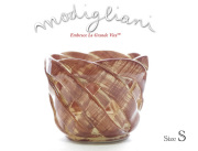 【Modigliani モジリアーニ】イタリア製陶器　INTERECCI　鉢カバー　Ｓ　ブラウン